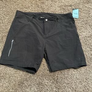 American Outback women’s large charcoal black Shorts nwt